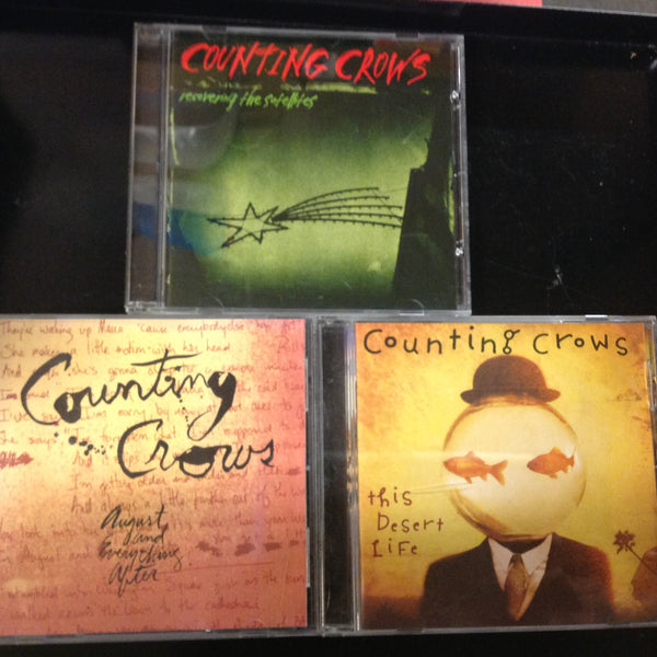 BARGAIN SET of 3 CD's Counting Crows Recovering the Satellites August and Everything After This Desert Life