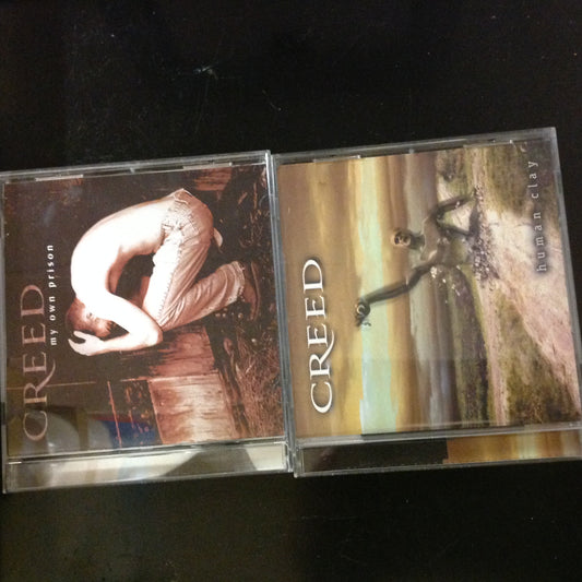 BARGAIN SET of 2 CD's Creed My Own Prison Human Clay