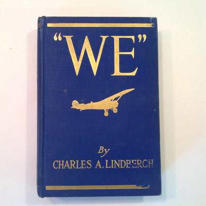 Vintage 1927 Hardcover WE Charles A Lindbergh