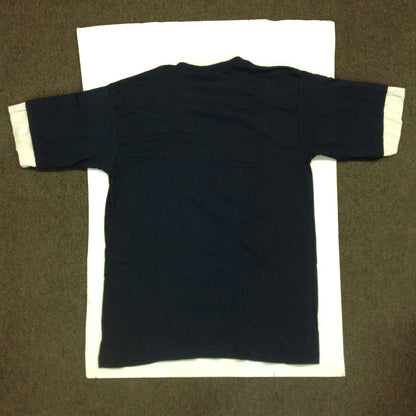 Vintage 1992 Salem Sportswear Atlanta Braves Navy Blue Double Sleeve Large T-Shirt