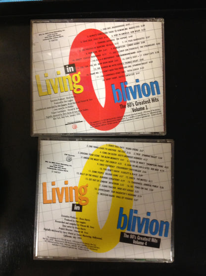 PAIR CD's Living In Oblivion Volume 1 & 4 80's Dance EMI Records D108707 D108704 Various Artists