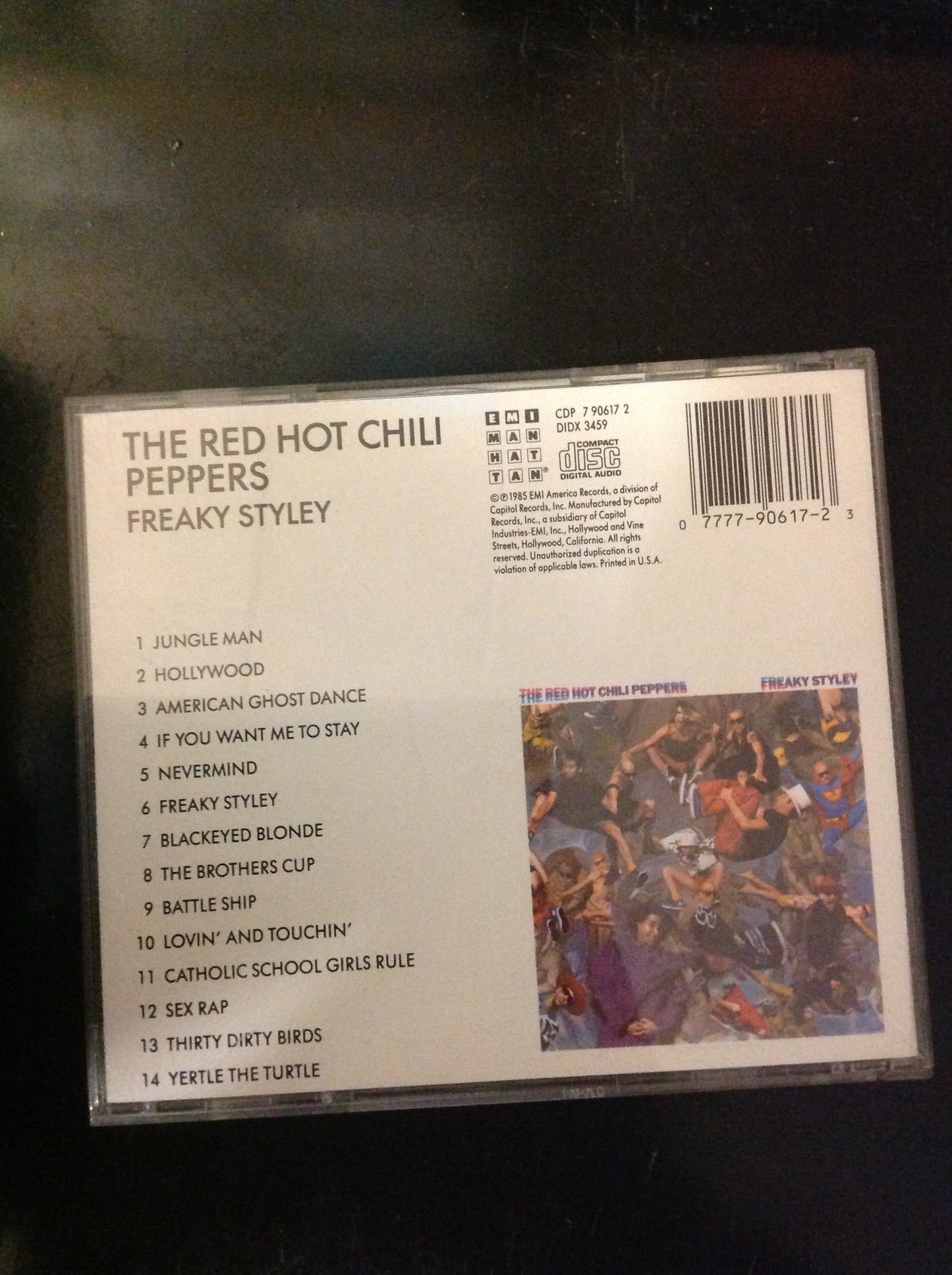 CD The Red Hot Chili Peppers Freaky Styley cdp7 906172 EMI Manhattan