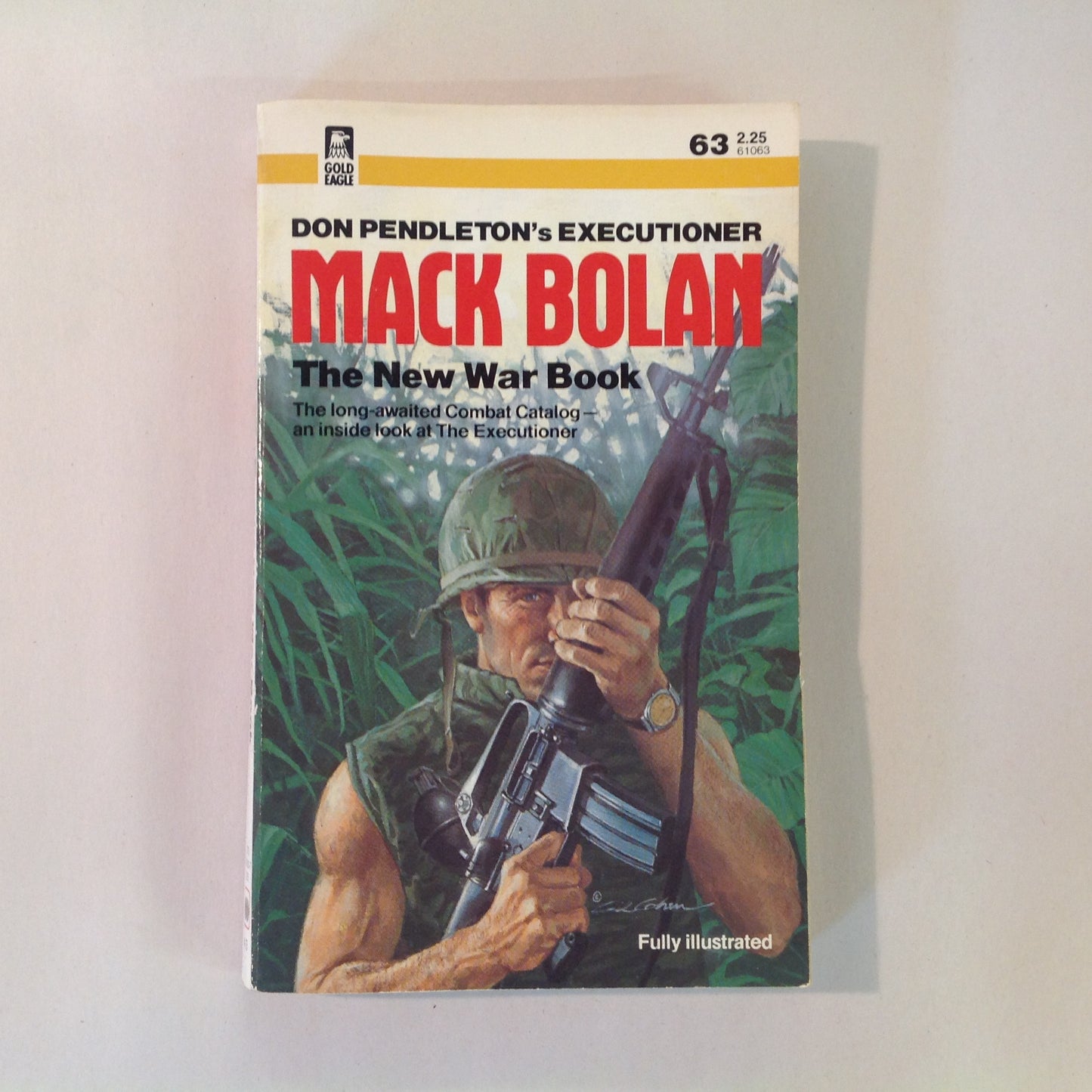 Vintage 1984 Mass Market Paperback Don Pendleton's Executioner MACK BOLAN: THE NEW WAR BOOK