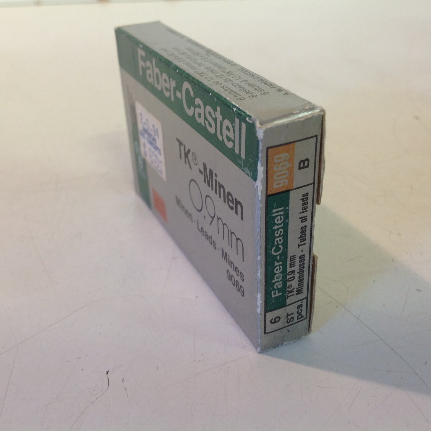 Vintage 1990's Faber-Castell Mechanical Pencil NOS Refill  Lead TK-Minen"3H" 0.9 mm 9069 Box of 6