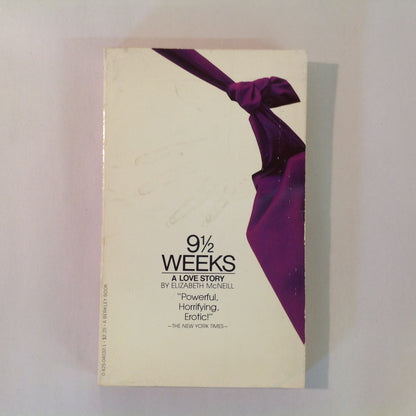Vintage 1979 Mass Market Paperback 9 1/2 WEEKS: A Love Story Elizabeth McNeill