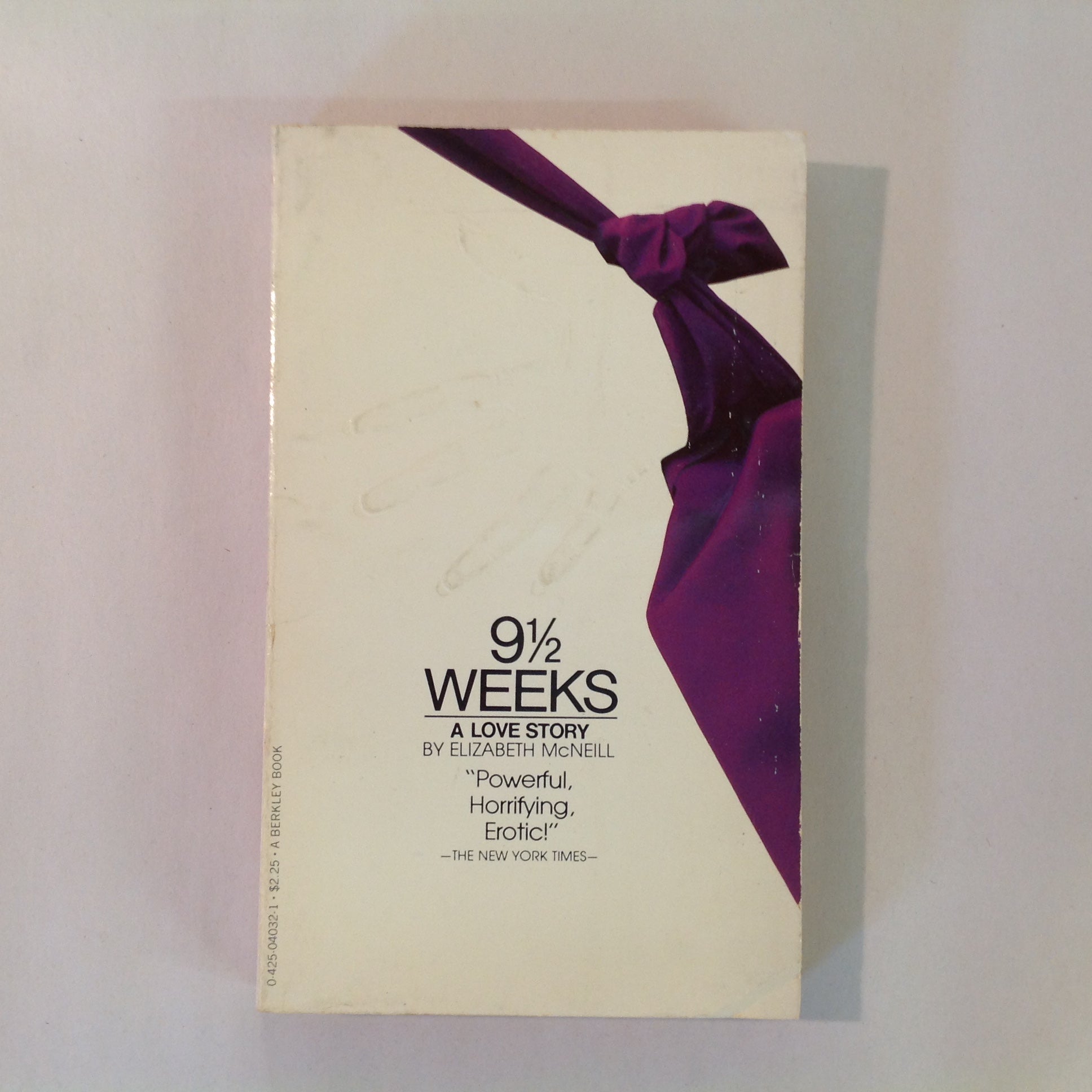 Vintage 1979 Mass Market Paperback 9 1/2 WEEKS: A Love Story Elizabeth McNeill