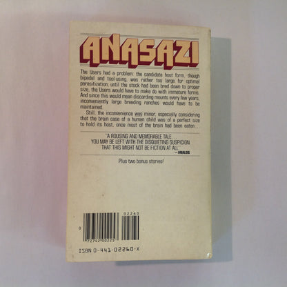 Vintage 1980 Mass Market Paperback ANASAZI: A Novel of Alien Possession Dean Ing