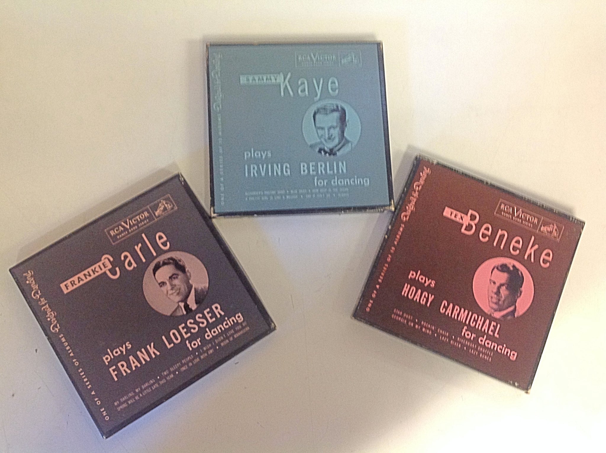 Vintage RCA Victor Dance Band Series 45 Records Three-Piece Set