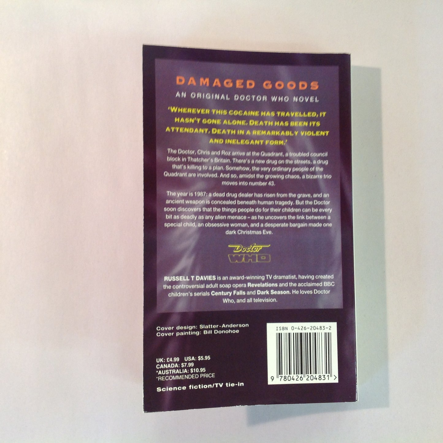 Vintage 1996 Mass Market Paperback DOCTOR WHO THE NEW ADVENTURES: Damaged Goods