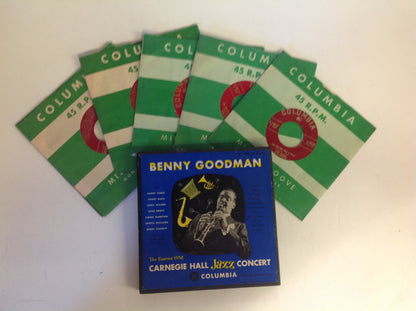 Vintage Benny Goodman 6 -Piece 1938 Carnegie Hall Jazz Concert 45s Box Set Vol 2