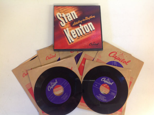 Vintage Stan Kenton & Orchestra 7-Piece 45 Record Box Set Artistry in Motion