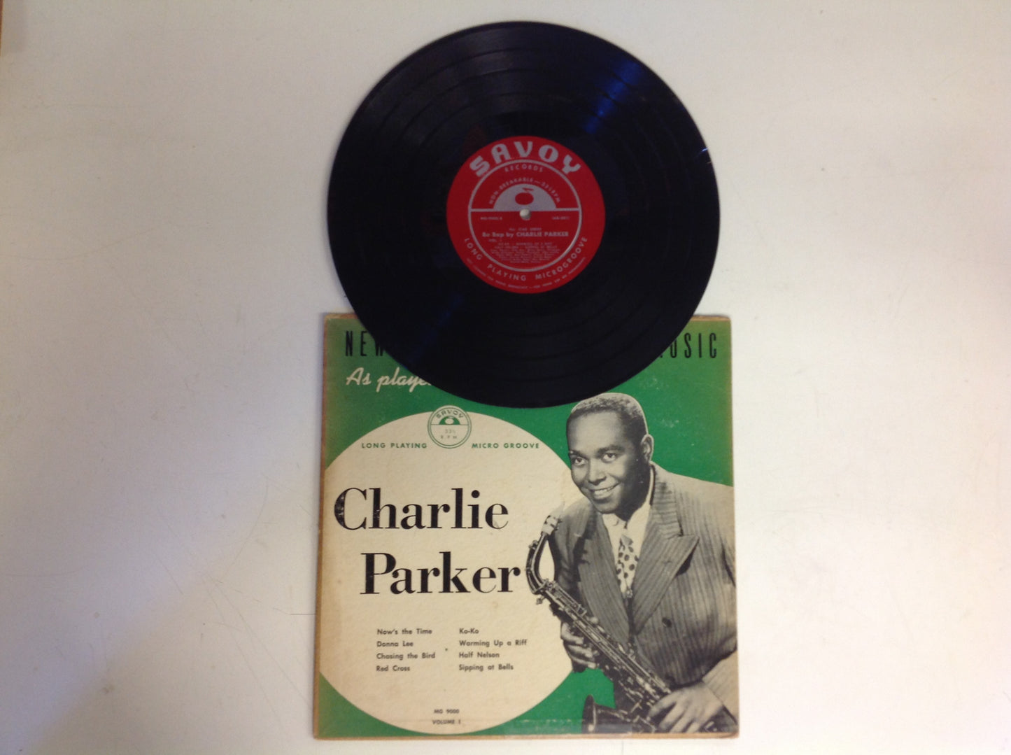 Vintage Charlie Parker Savoy Records 33 1/3 LP New Sounds In Modern Music