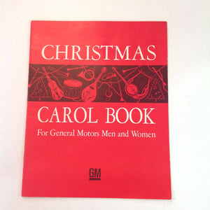 Vintage Christmas Carol Book for General Motors Men and Women