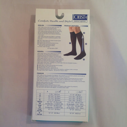 2007 NOS JOBST Men's Firm Compression 20-30 mmHg Large Khaki Knee CT Medical LegWear