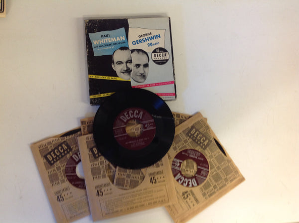 Vintage 1949 DECCA Records Paul Whiteman Orchestra Plays George Gershwin 45 RPM Box Set