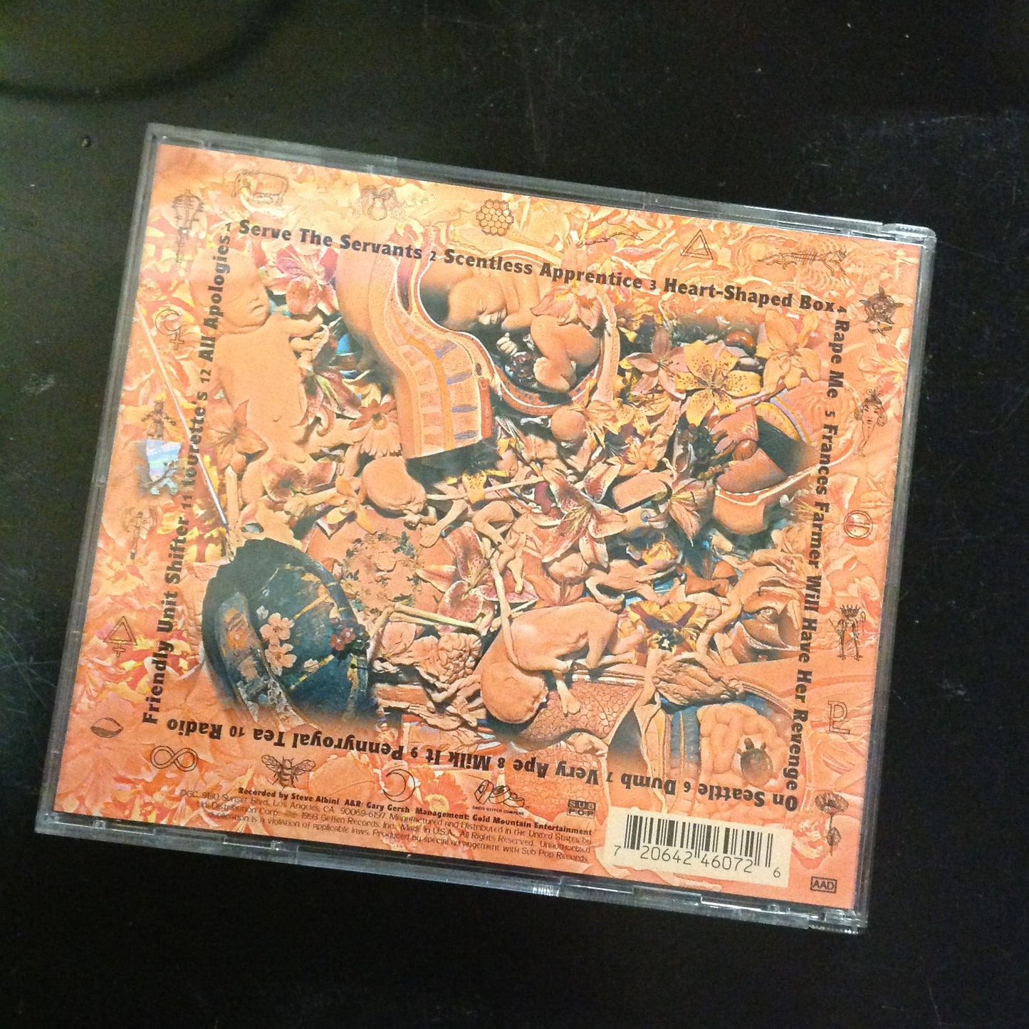 CD Nirvana In Utero DGCD-244607 Grunge Rock Alternative 90's