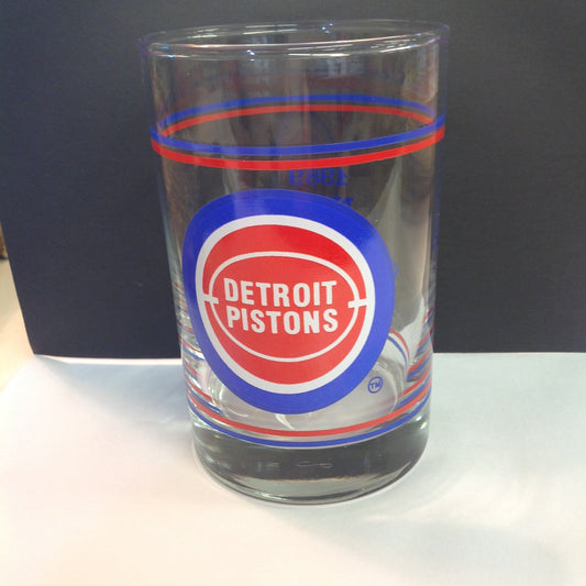 Vintage Detroit Pistons 1989 NBA World Champions Rocks Glass