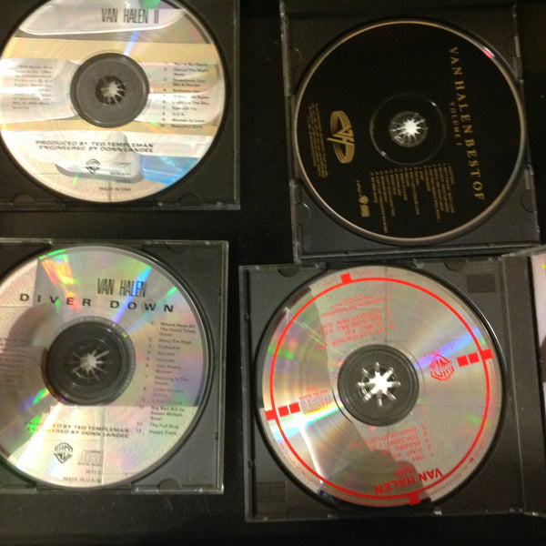 Bargain SET of 4 CD's Van Halen Diver Down II Best Of Vol. 1 1984 Warner Bros
