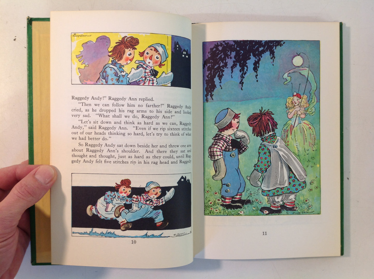 Vintage 1960 Bobbs-Merrill Hardcover Book Raggedy Ann and Andy and the Camel With the Wrinkled Knees by Johnny Gruelle