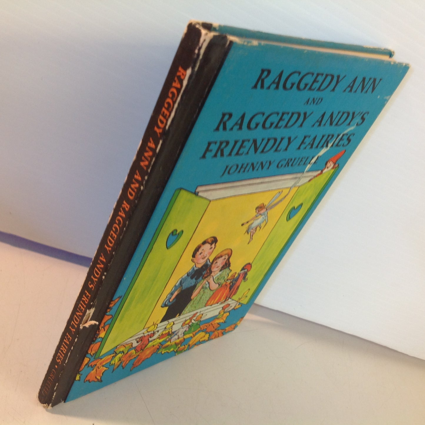 Vintage 1960 Bobbs-Merrill Hardcover Book Raggedy Ann and Raggedy Andy's Friendly Fairies  by Johnny Gruelle