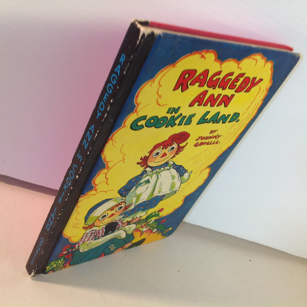 Vintage 1960 Bobbs-Merrill Hardcover Book Raggedy Ann in Cookie Land by Johnny Gruelle