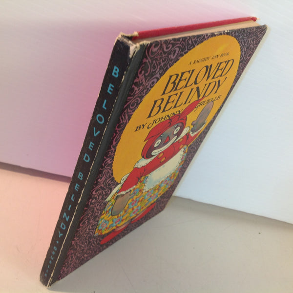 Vintage 1960 Bobbs-Merrill Hardcover Book Beloved Belindy A Raggedy Ann Book by Johnny Gruelle