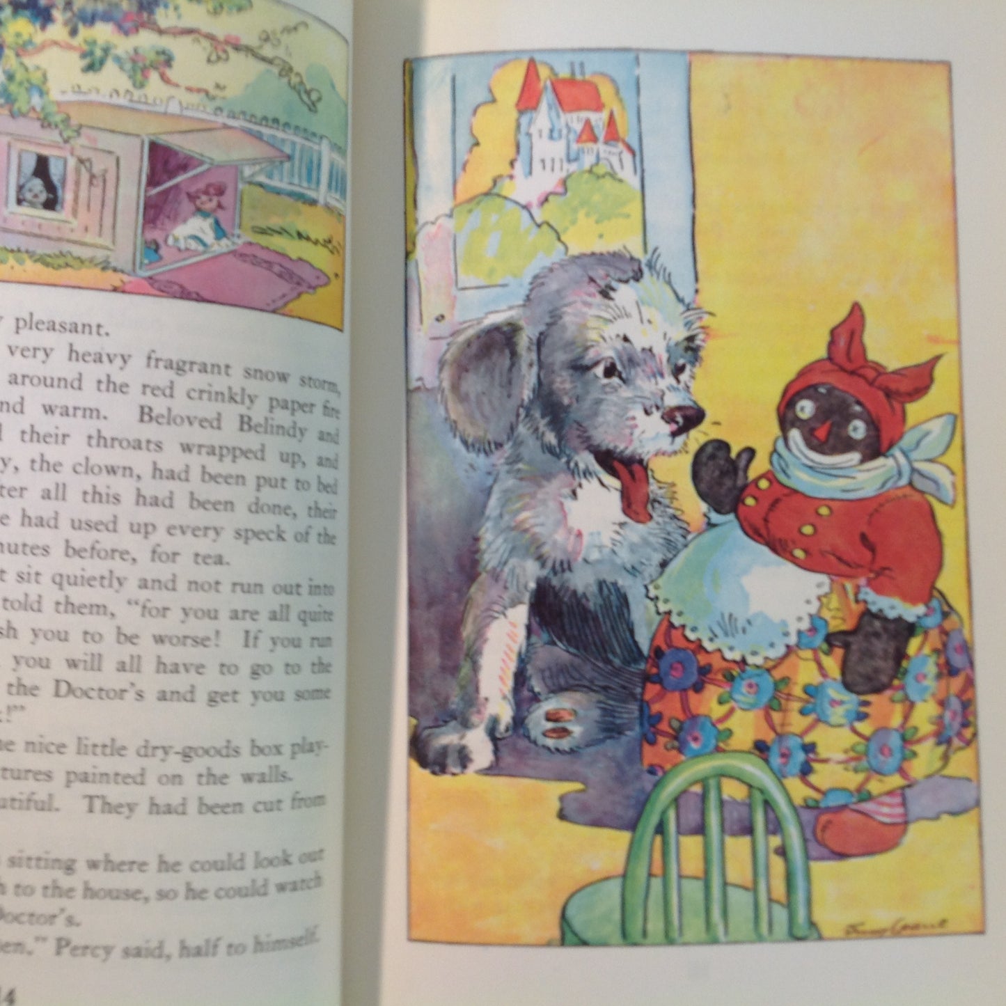 Vintage 1960 Bobbs-Merrill Hardcover Book Beloved Belindy A Raggedy Ann Book by Johnny Gruelle