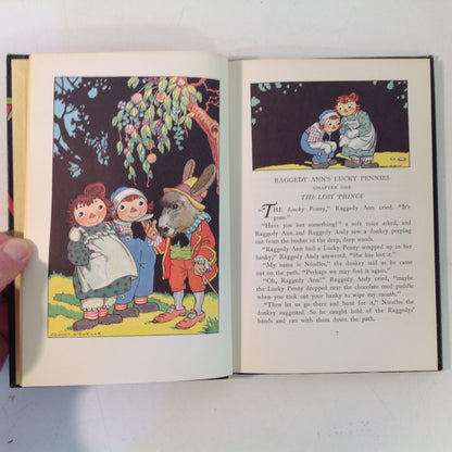 Vintage 1960 M A Donohue Hardcover Book Raggedy Ann's Lucky Pennies by Johnny Gruelle