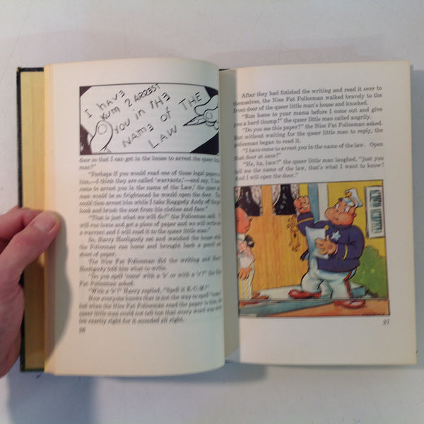 Vintage 1960 Bobbs-Merrill Hardcover Book Raggedy Ann and Andy and the Nice Fat Policeman by Johnny Gruelle