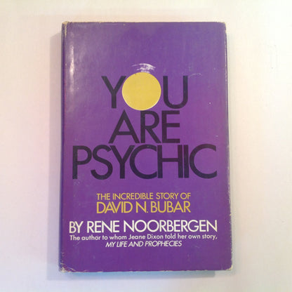 Vintage 1971 Hardcover You Are Psychic: The Incredible Story of David N. Bubar Rene Noorbergen BCE