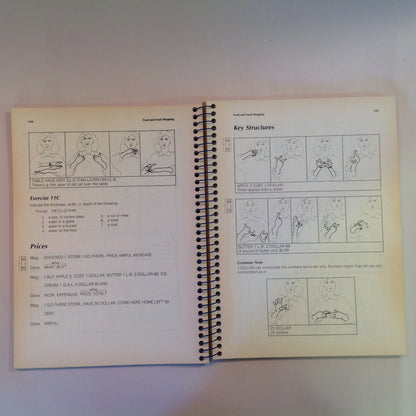 Vintage 1992 Spiral Bound Learning American Sign Language Tom Humphries Carol Padden