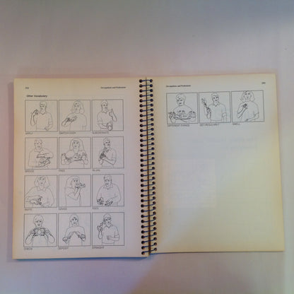 Vintage 1992 Spiral Bound Learning American Sign Language Tom Humphries Carol Padden