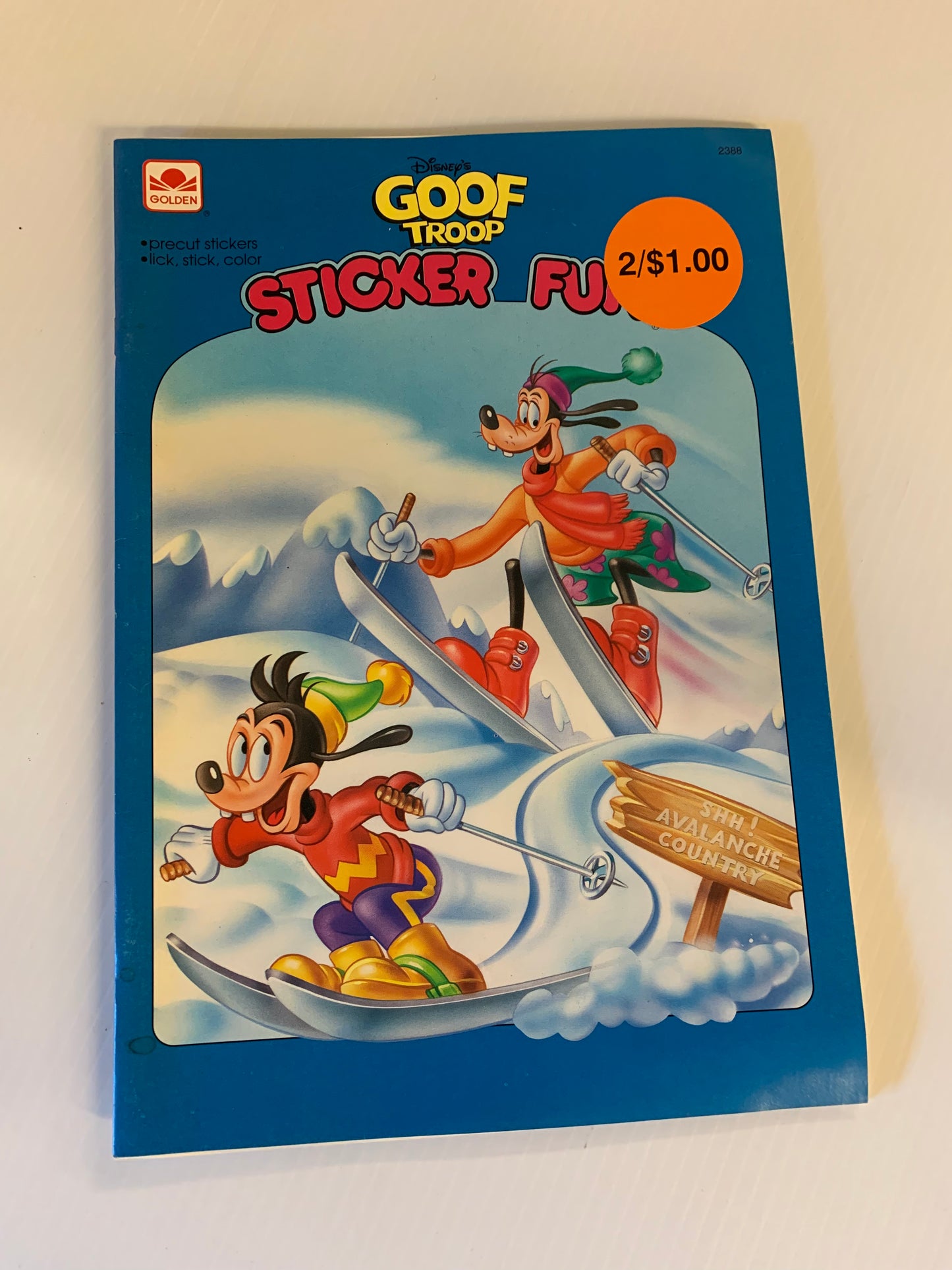 Vintage 1992 Golden Books Disney's Goof Troop Sticker Fun Activity Book