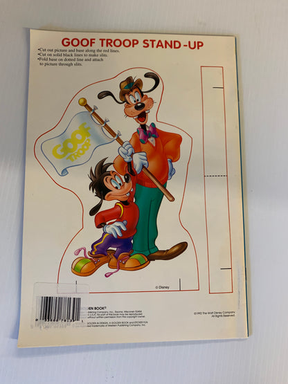 Vintage 1992 Golden Books Disney's Goof Troop Sticker Fun Activity Book