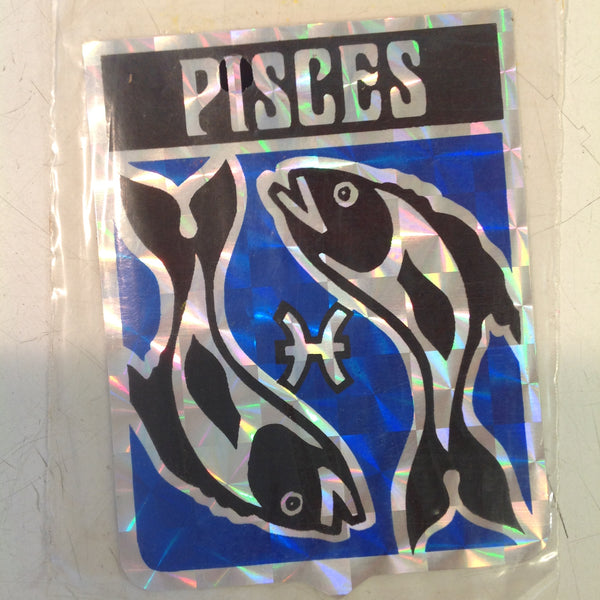 Vintage NOS Prismatix Decal Crystal Cal Blue Pisces