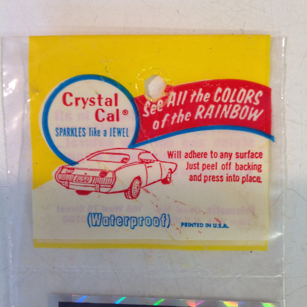 Vintage NOS Prismatix Decal Crystal Cal Blue Capricorn