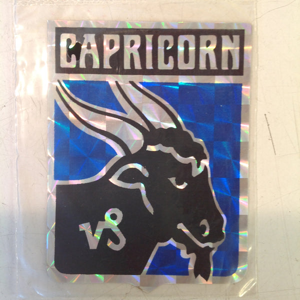 Vintage NOS Prismatix Decal Crystal Cal Blue Capricorn