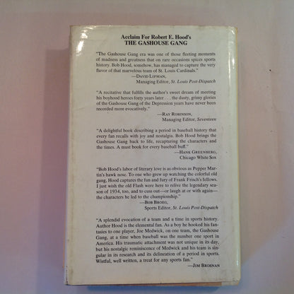 Vintage 1976 Hardcover The Gashouse Gang: The Incredible Madcap St. Louis Cardinals of 1934 Robert E Hood