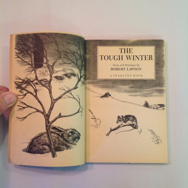 Vintage 1974 Children's Paperback The Tough Winter Robert Lawson Dell Yearling
