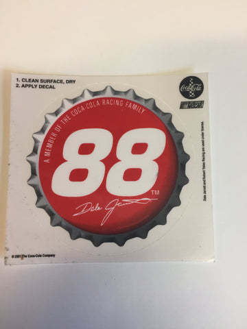 Cool 2001 NASCAR #88 Dale Jarrett Coca Cola Stickers NOS Decal
