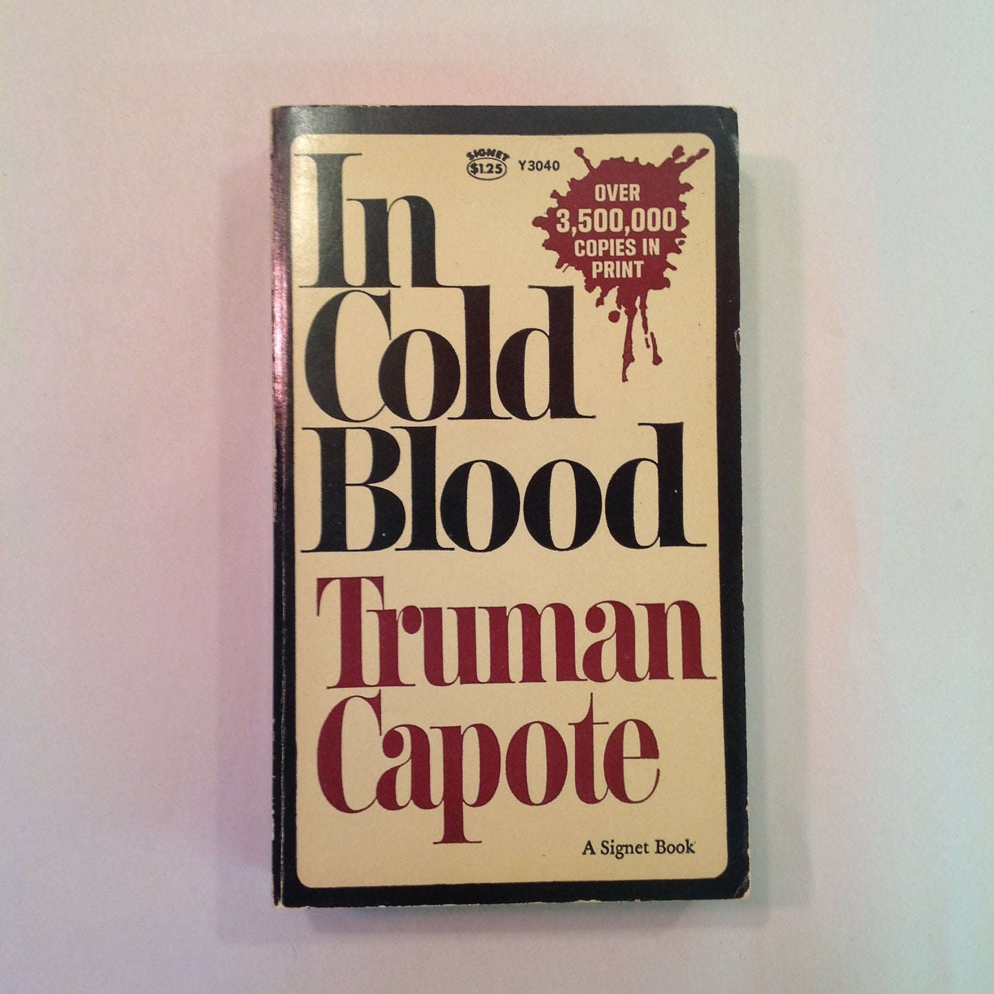 Vintage 1965 Signet Mass Market Paperback In Cold Blood Truman Capote