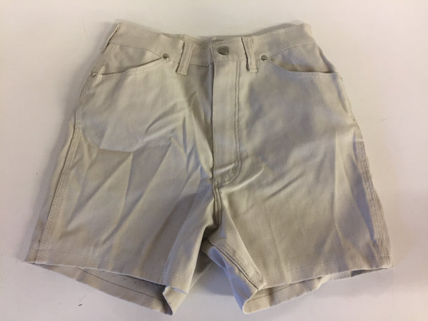 Vintage 1980's Beige Wrangler Jean Shorts Sz 12 J Slim Made in USA