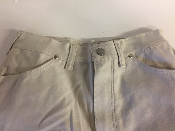 Vintage 1980's Beige Wrangler Jean Shorts Sz 12 J Slim Made in USA