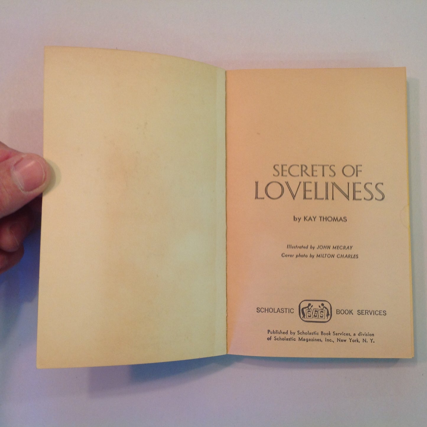 Vintage 1966 Scholastic Mass Market Paperback Secrets of Loveliness Kay Thomas