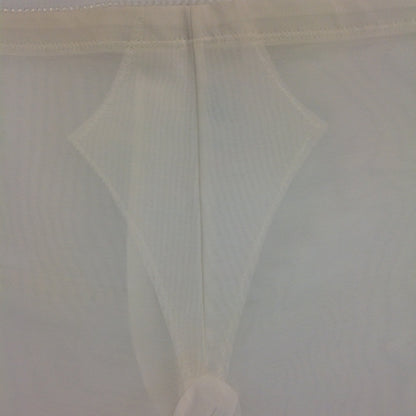 Vintage 1960's Sears White Ladies Long Leg Panty Girdle Body Shaper Corset 2 XL