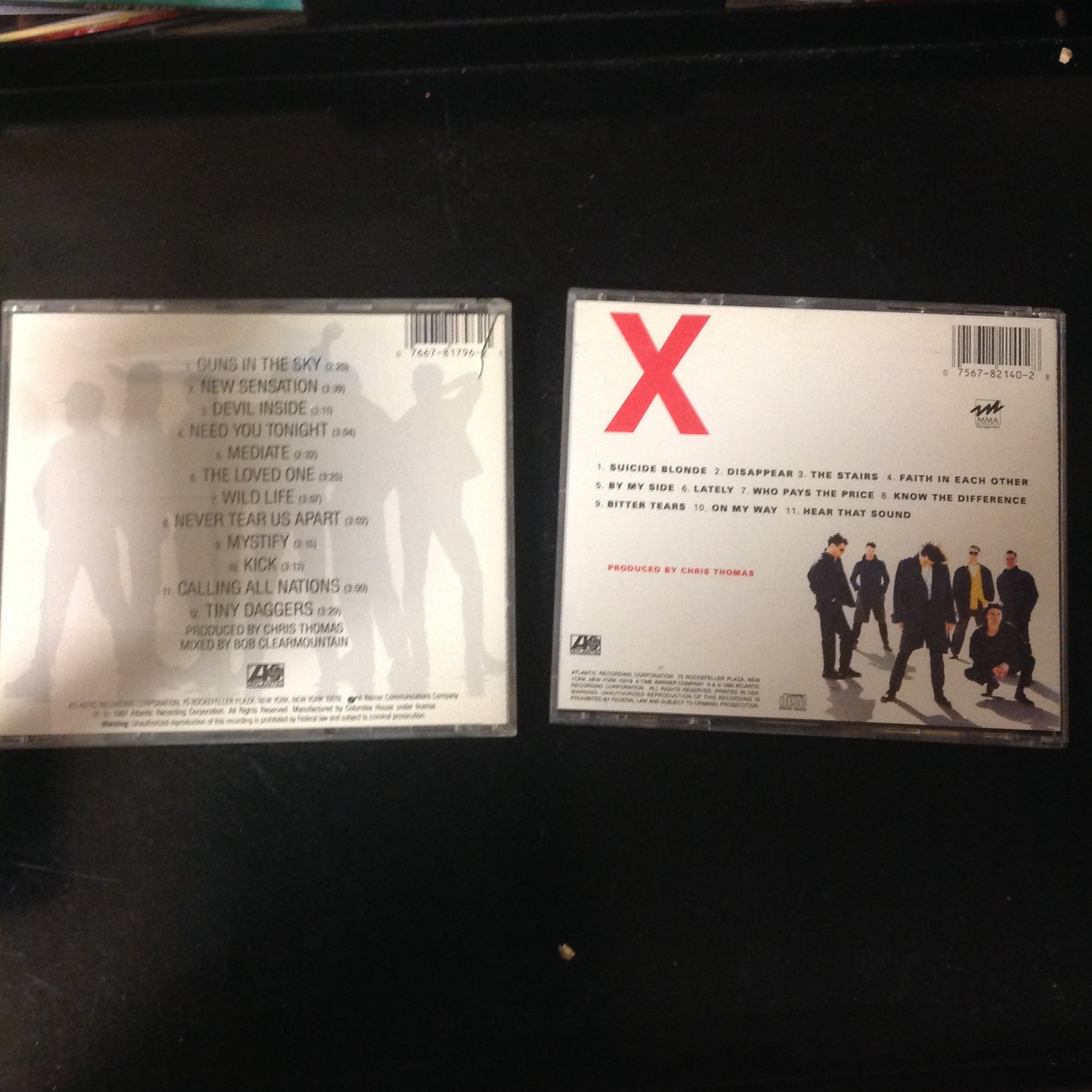 PAIR BARGAIN CDs INXS Kick, X a2-81796 782140-2 Atlantic