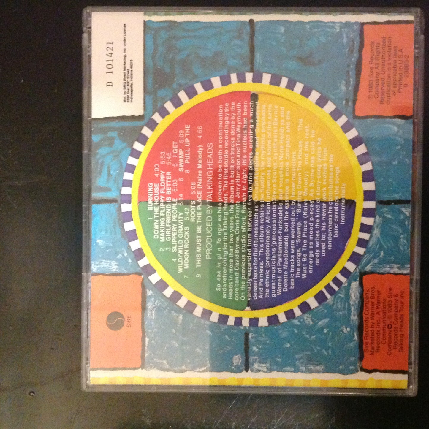 CD Talking Heads Speaking In Tongues Sire 923883-2