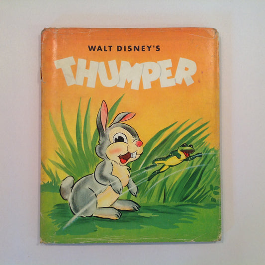 Vintage 1942 Children's Hardcover Picture Book Walt Disney's Thumper