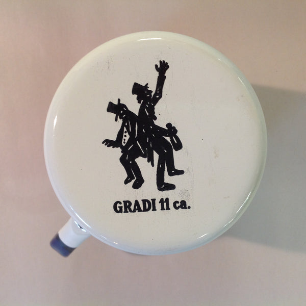 Vintage Gradi 11 ca Enamelware Whiskey Mug Scottish Clan Brodie Justerini & Brooks Ltd