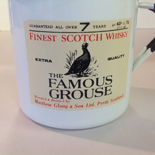 Vintage Gradi 11 ca Enamelware Whiskey Mug Scottish Clan Hamilton The Famous Grouse Finest Scotch Whisky